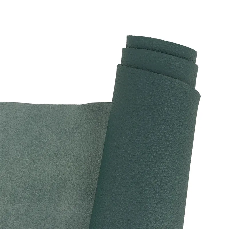 Peau de cuir de vachette grainé - VERT CANARD W38