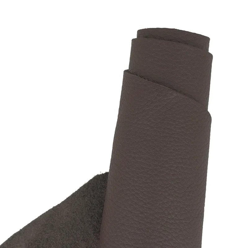Peau de cuir de vachette grainé - MARRON CHOCOLAT W40